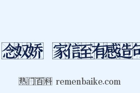 念奴娇·家信至有感造句是什么意思的图片
